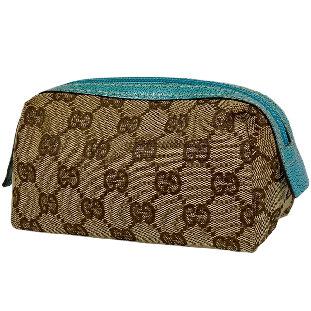 Gucci Accessory Makeup Pouch Brown Pattern Gg Can… - image 2